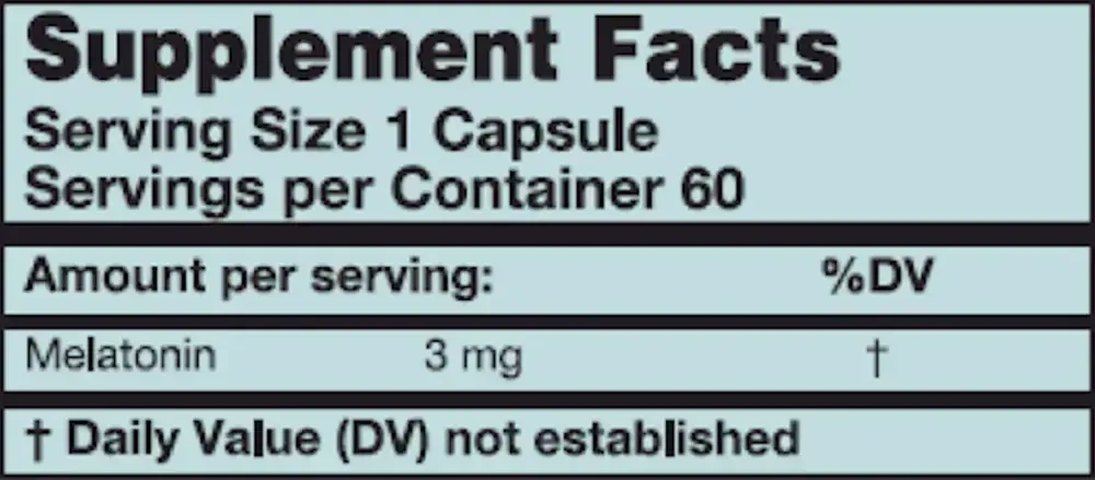 Product image for Melatonin.