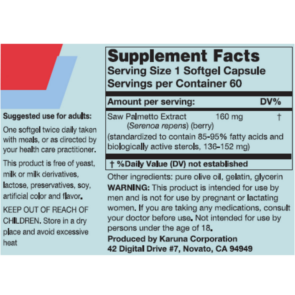 Product image for Saw Palmetto.