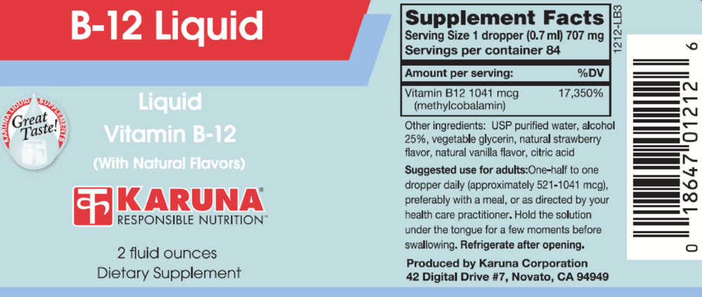 Product image for B-12 Liquid.