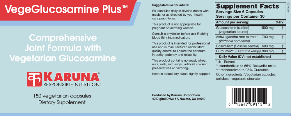 Product image for VegeGlucosamine Plus.