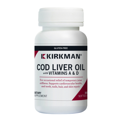 Cod Liver Oil with Vitamins A and D 300 Softgels