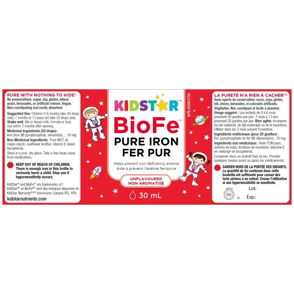 Product image for BioFe Pure Iron Drops (Unflavoured).