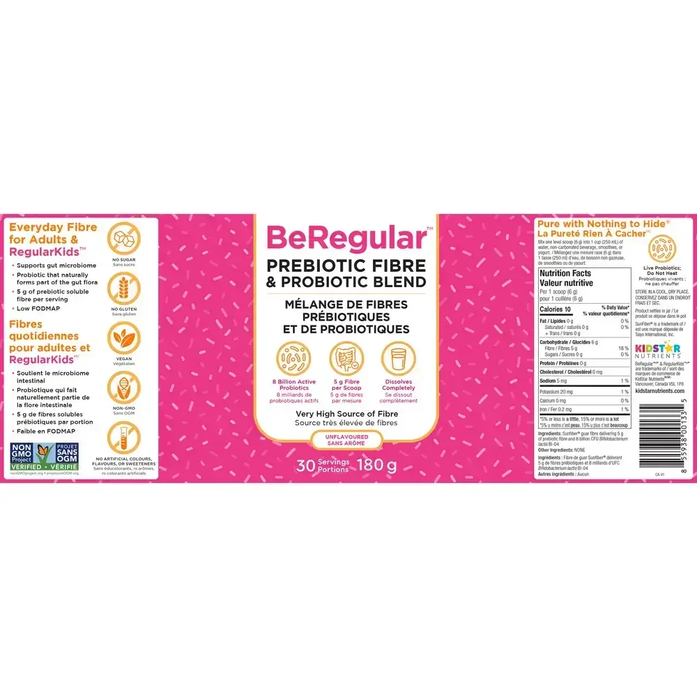 Product image for BeRegular Prebiotic Fibre &amp; Probiotic Unflavoured.