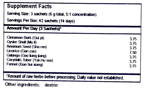 Product image for Calm the Middle Formula (T05) Granules.