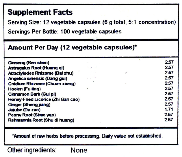 Product image for Shi Quan Da Bu Tang Capsules.