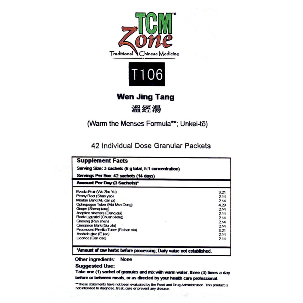 Product image for Warm the Menses Formula Sachets (T106G).