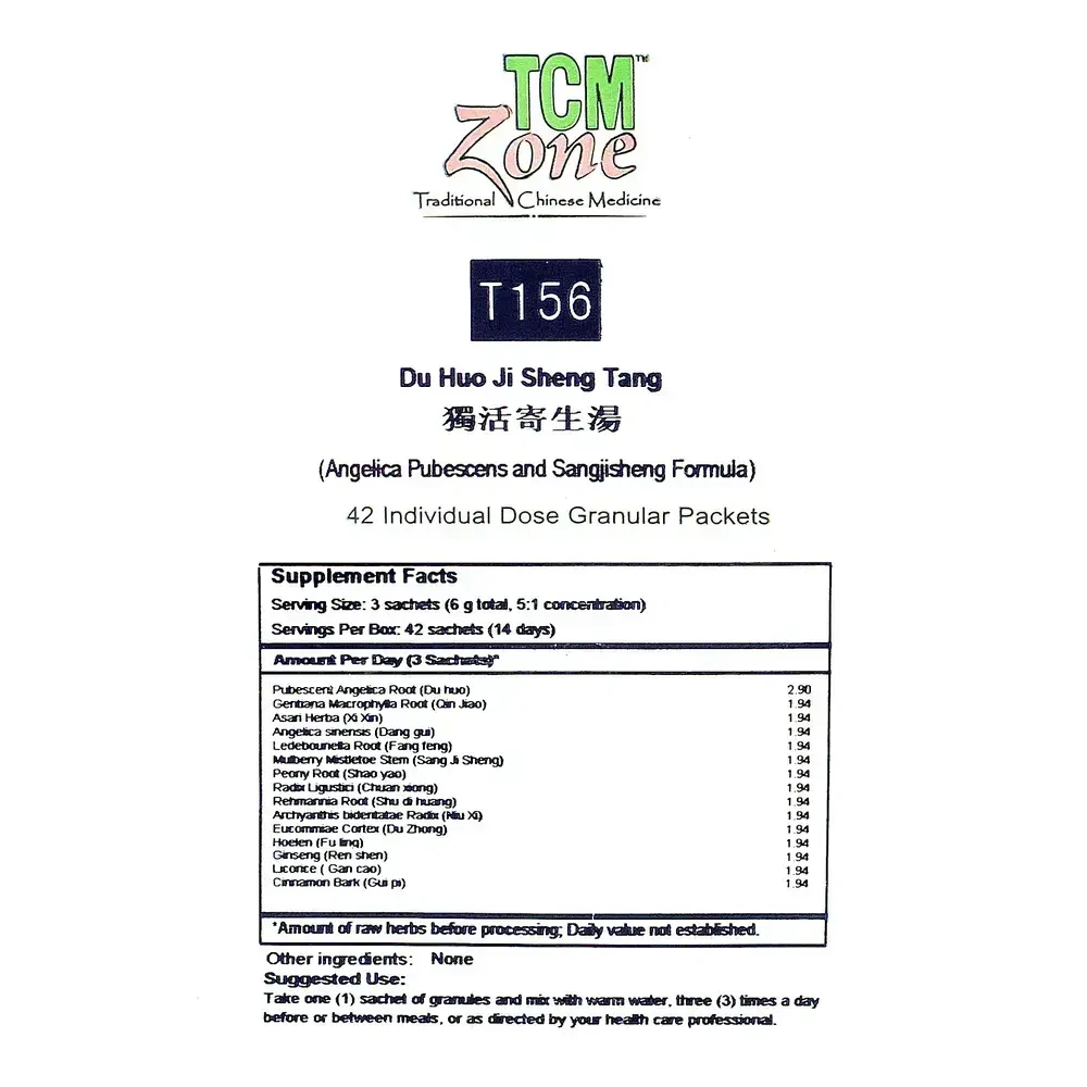 Product image for Angelica Pubescens and Sangjisheng Formula Sachets (T156G).