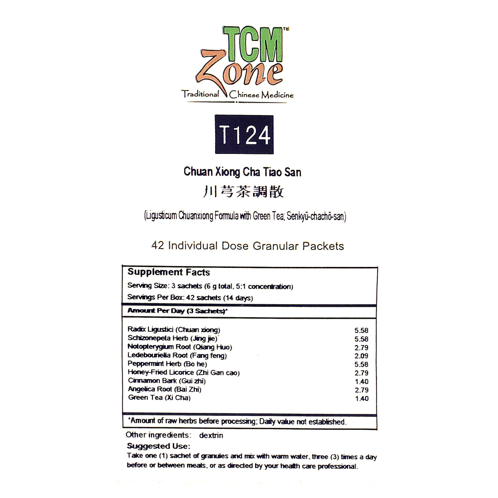 Product image for Ligusticum Chuanxiong w/Green Tea Sachets (T124G).