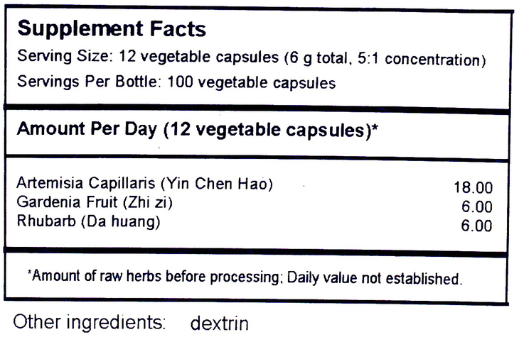 Product image for Artemisia Yinchenhao Formula (T-135).