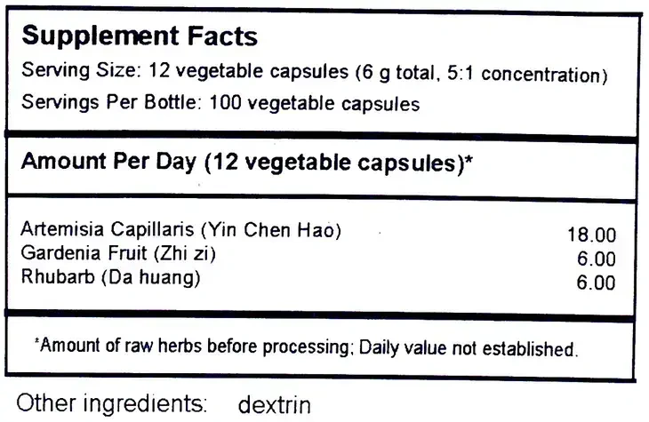 Product image for Artemisia Yinchenhao Formula (T-135).