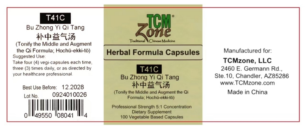 Product image for Tonify the Middle and Augment the Qi Formula (T-41).