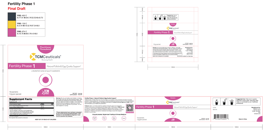Product image for TCMCeuticals Fertility Phase 1.