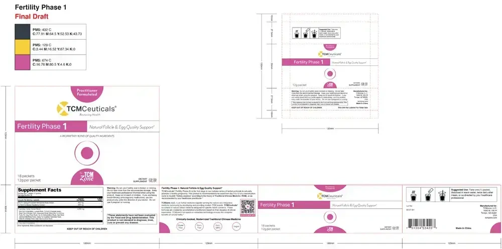 Product image for TCMCeuticals Fertility Phase 1.