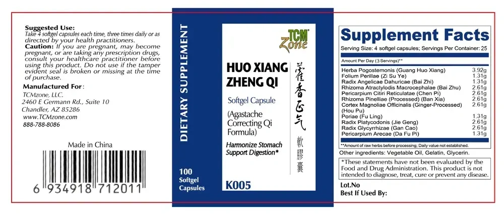 Product image for Huo Xiang Zheng Qi (Agastache Correctin.
