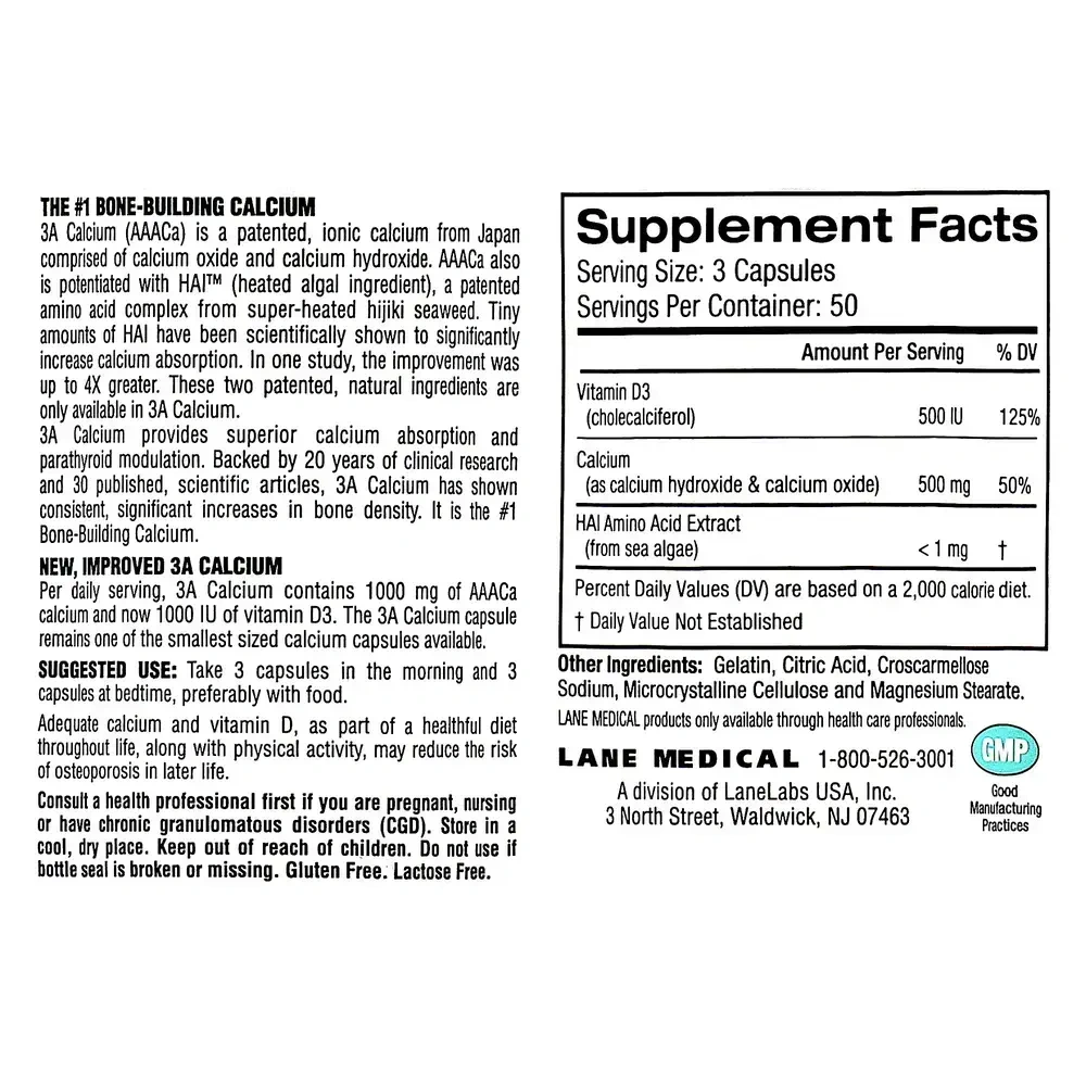 Product image for 3A Calcium 1000 .