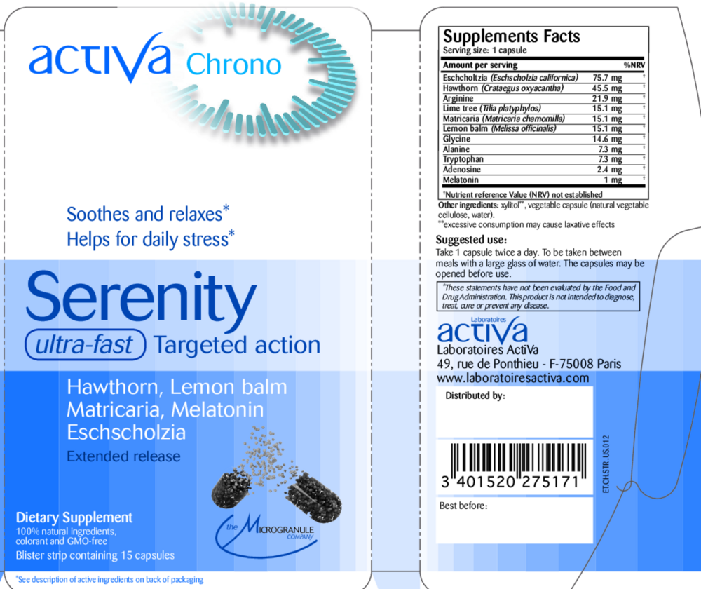 Product image for Chrono Serenity - microgranule.