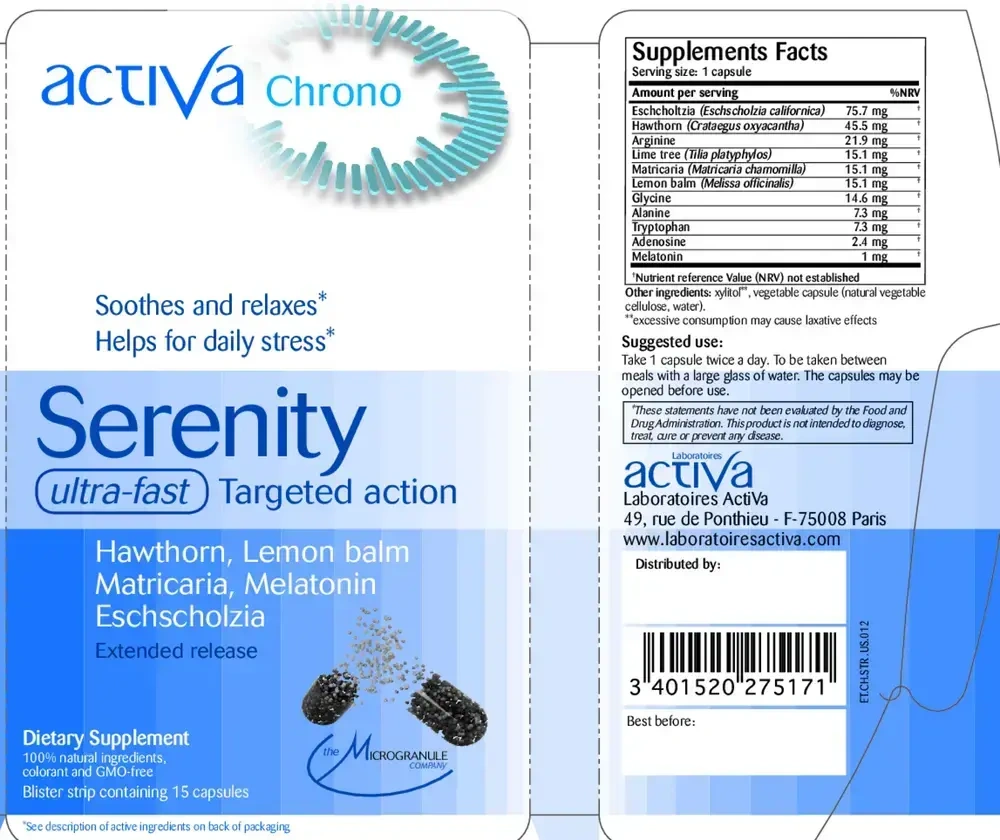 Product image for Chrono Serenity - microgranule.