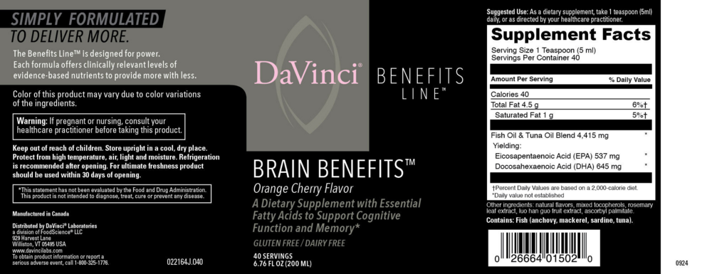Product image for Brain Benefits.