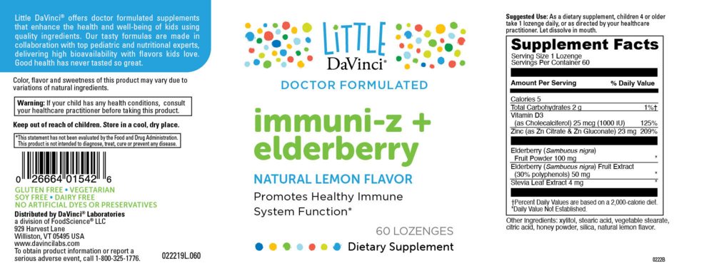 Product image for immuni-z + elderberry Chewable.