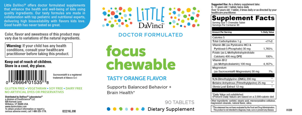 Product image for Focus Chewable.