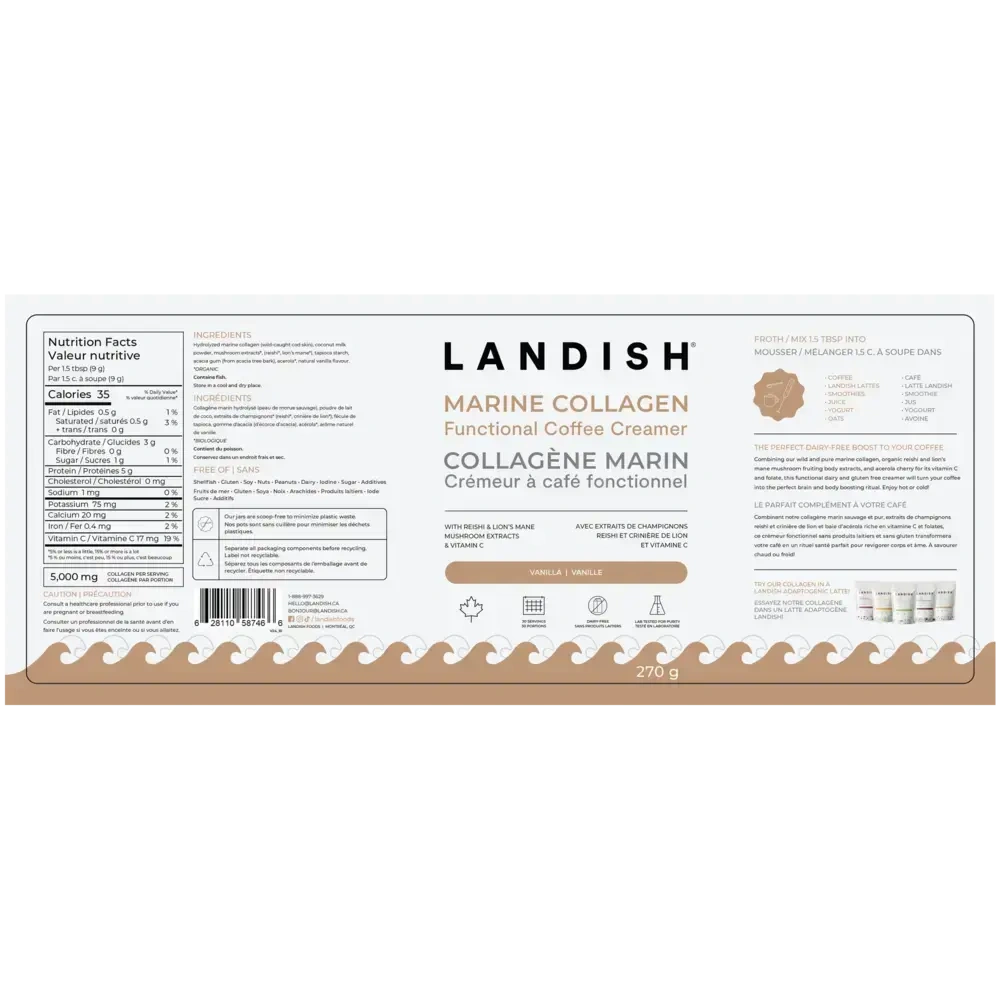 Product image for Marine Collagen Functional Coffee Creamer.