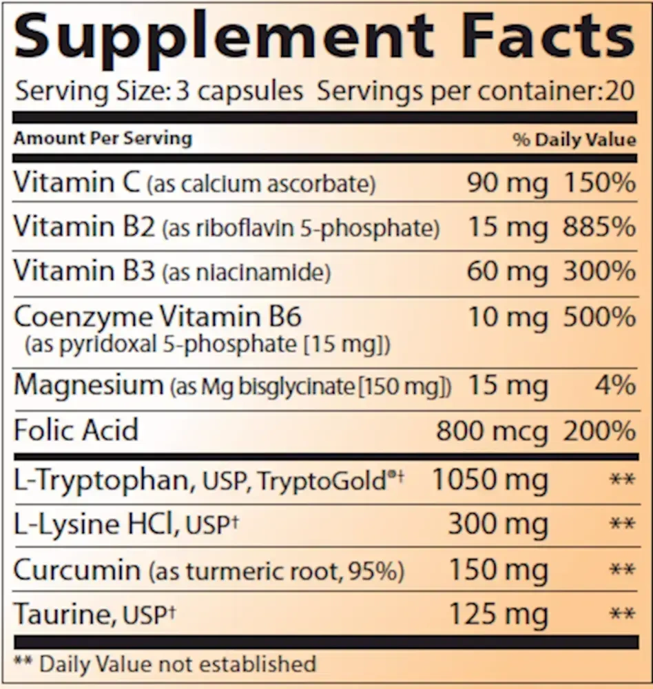 Product image for L-Tryptophan Complete.