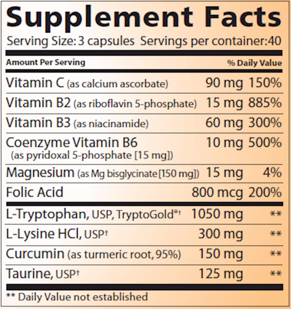Product image for L-Tryptophan Complete.