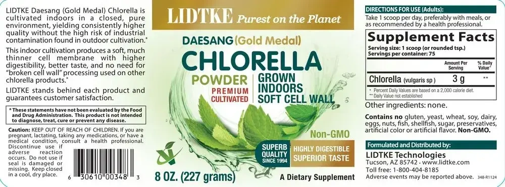 Product image for Chlorella Powder.