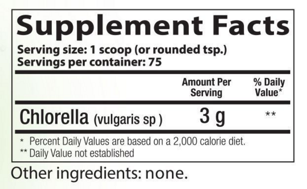 Product image for Chlorella Powder.