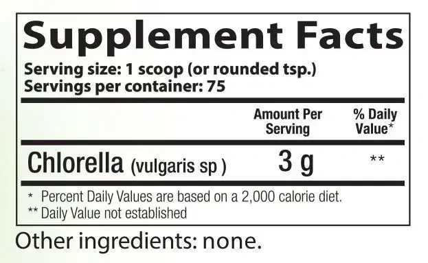 Product image for Chlorella Powder.