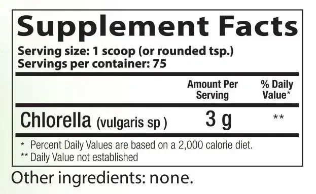 Product image for Chlorella Powder.