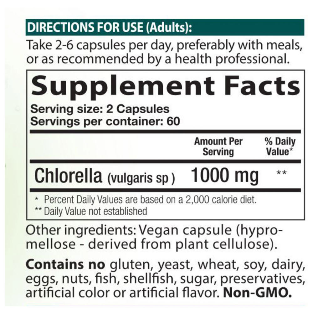 Product image for Chlorella.