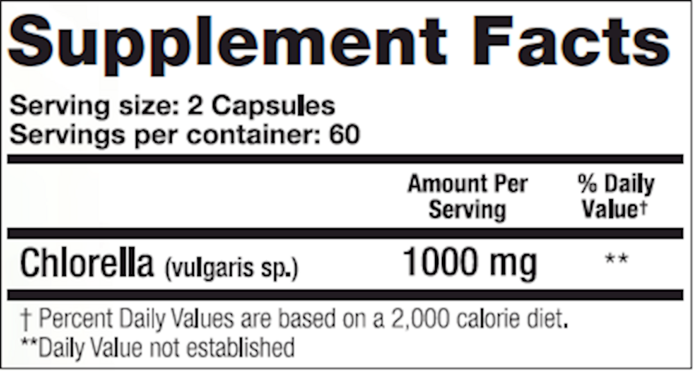 Product image for Chlorella.