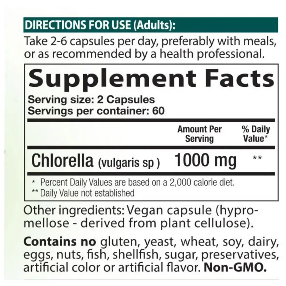 Product image for Chlorella.