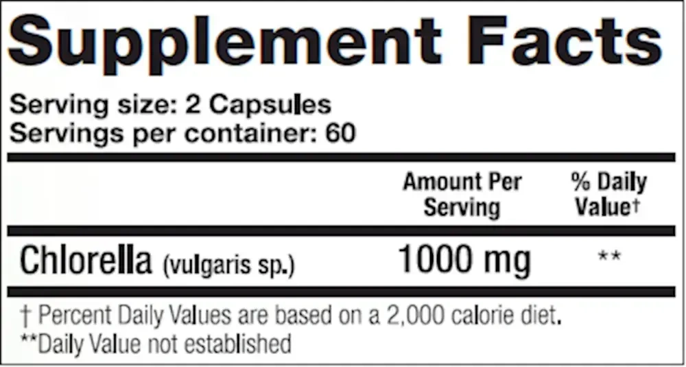 Product image for Chlorella.