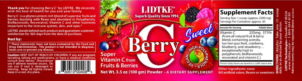 Product image for Berry-C Sweet.