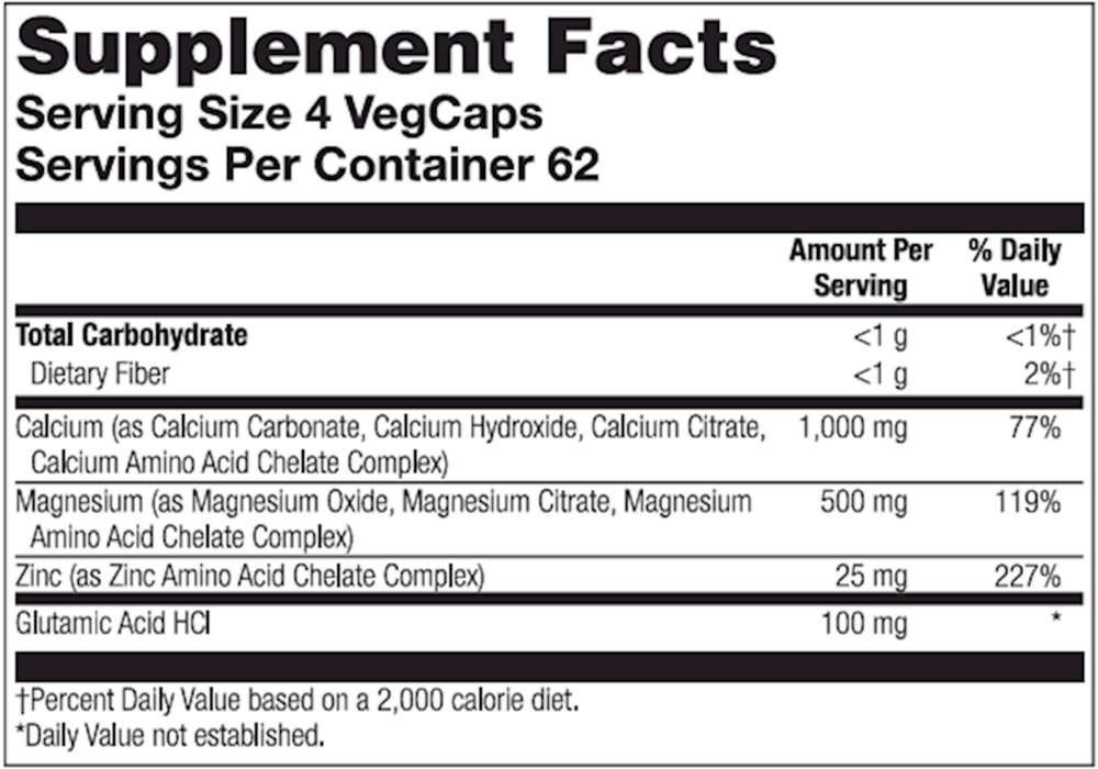 Product image for Calcium, Magnesium, Zinc.