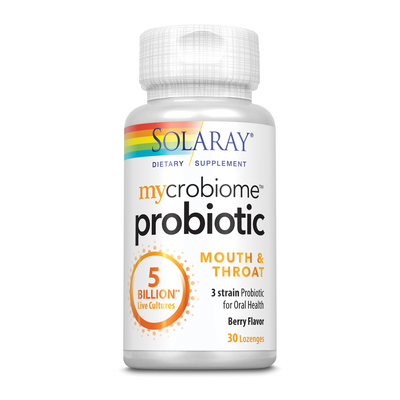 Mycrobiome Probiotic Mouth & Throat, 5 Bn, 3 Strain Once Daily Mixed Berry 30 lozenges