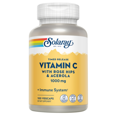 Vitamin C with Rose Hips & Acerola, Two-Stage Timed-Release 100 capsules