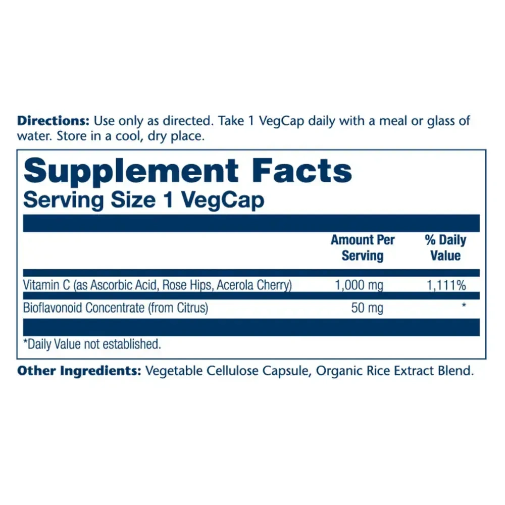Product image for Vitamin C with Bioflavonoid Concentrate 1000mg.