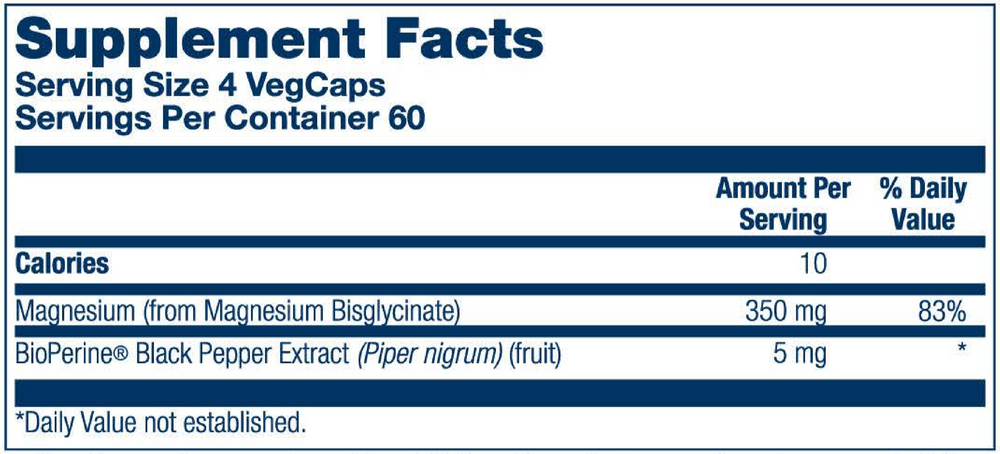 Product image for Magnesium Glycinate 350.