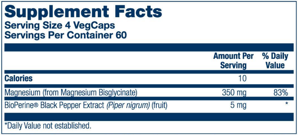 Product image for Magnesium Glycinate 350.