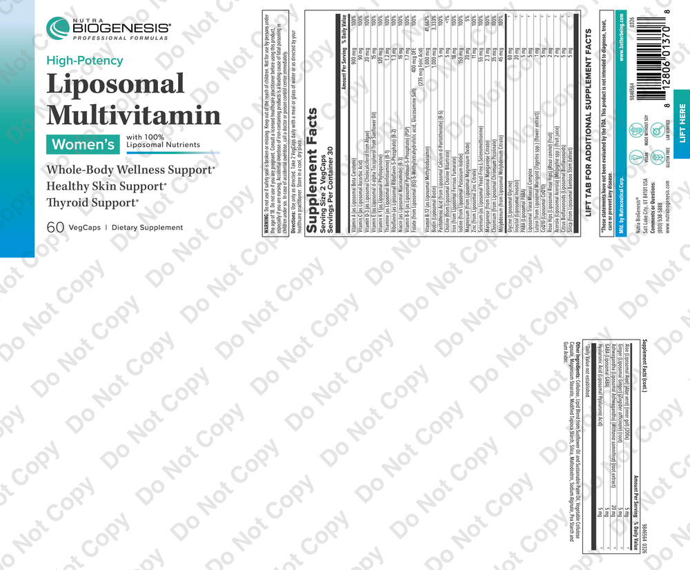 Product image for Liposomal Women's Multivitamin.