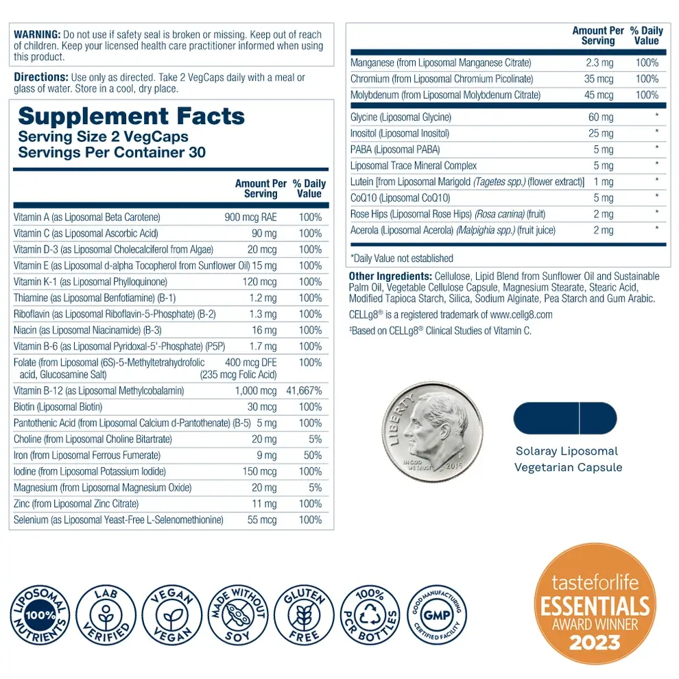 Product image for Liposomal Universal MultiVitamin.