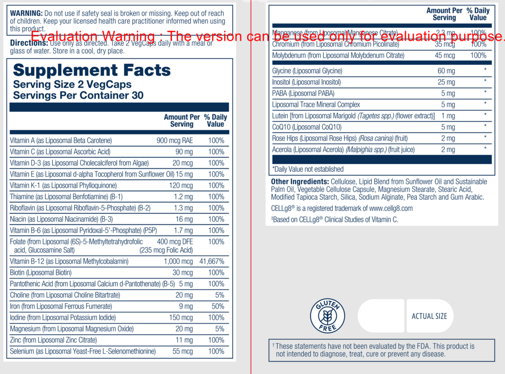 Product image for Liposomal Universal MultiVitamin.