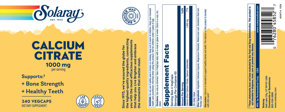 Product image for Calcium Citrate 1000mg.