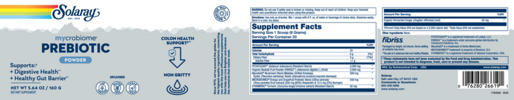 Product image for Microbiome Prebiotic, Unflavored.