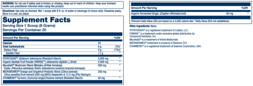 Product image for Microbiome Prebiotic, Unflavored.