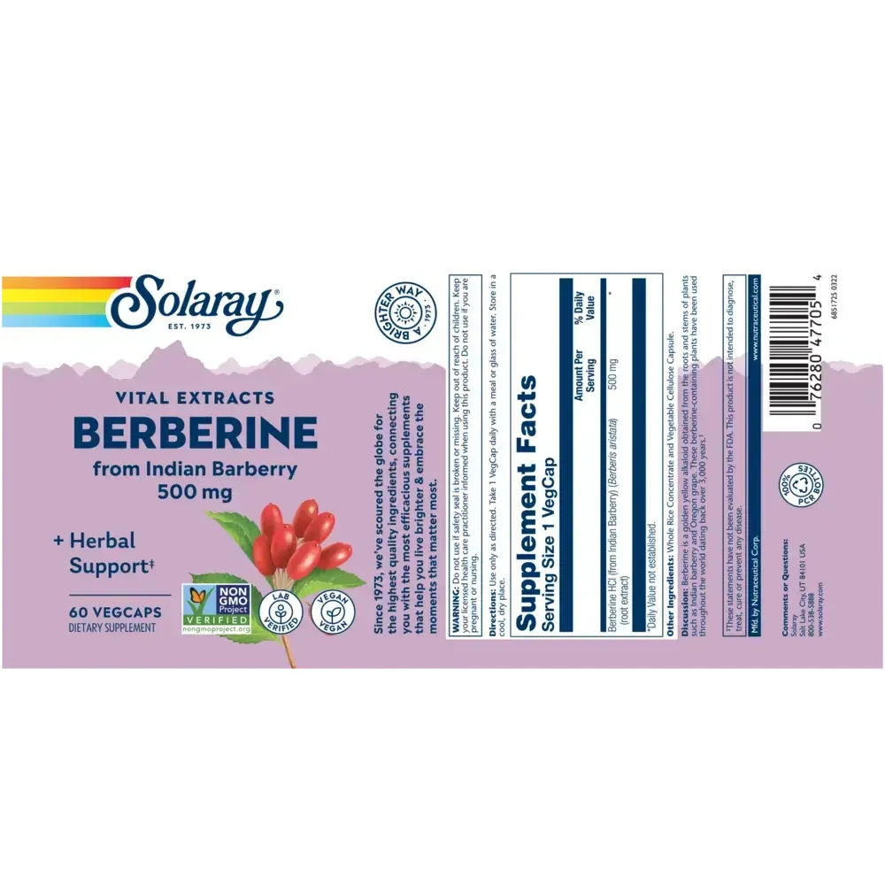 Product image for Berberine 500mg.