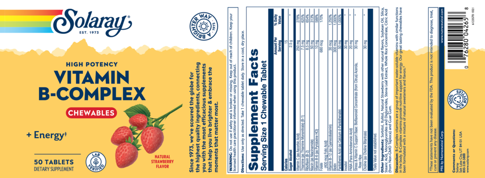 Product image for B Complex Strawberry 250mg.